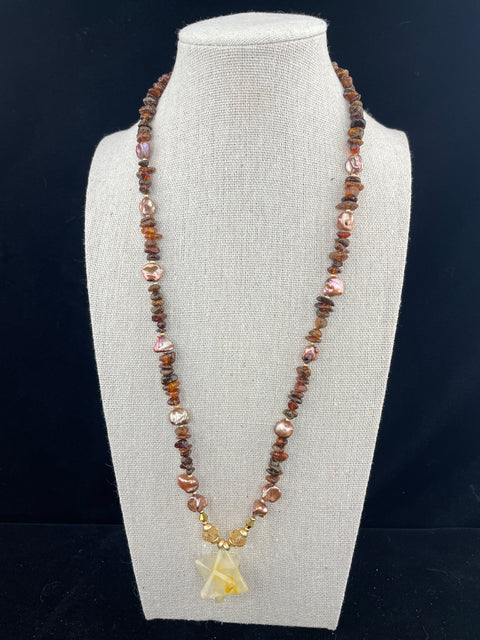 Merkabah: The Cosmic Stone: Vehicle of Light Necklace