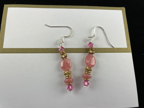 Rhodochrosite Earrings